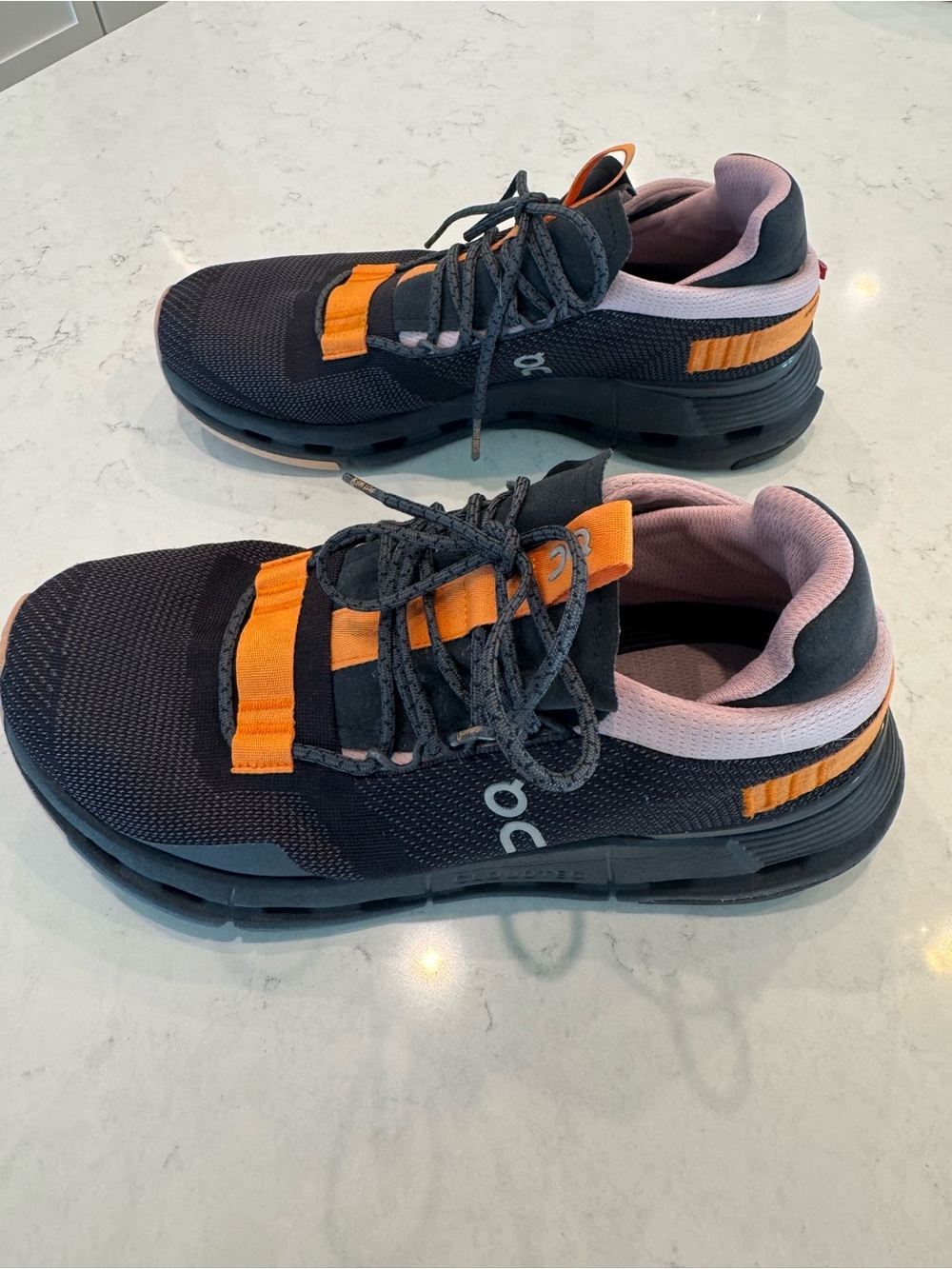 On Running Women's Black & Orange Athletic Sneakers - Picture 2 of 6